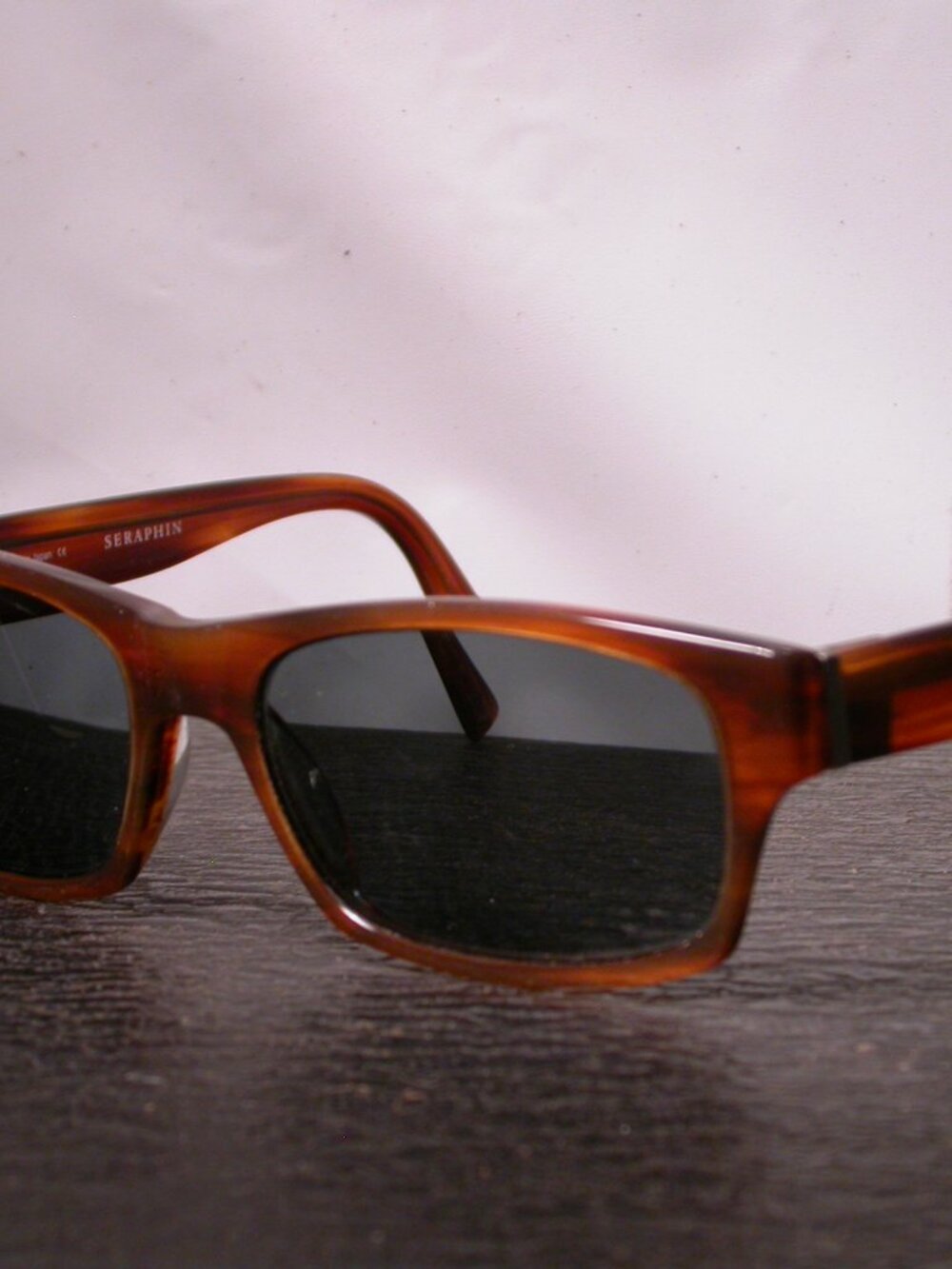 Seraphin Douglas Tortoise Stripe Sunglasses Hand Made in Japan   FRAME ONLY